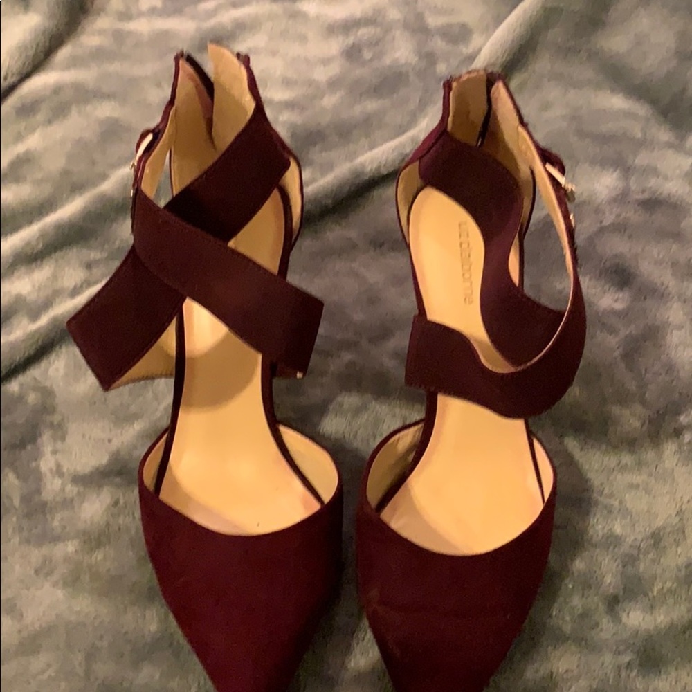 Wine colored heels